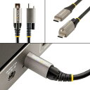 スターテック(STARTECH.COM) StarTech.com 50cm トップロック付きUSB-Cケーブル 10Gbps/USB 3.1(3.2 Gen 1)Type C - Type Cケーブル/100W (5A) Power Delivery ＆ DP Altモード/シングルスクリューロック/USB-C コード/充電 同期 USB31CCTLKV50CM