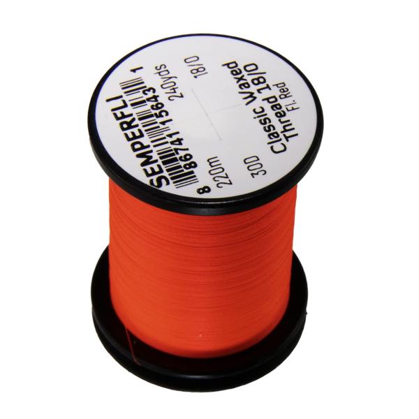 ティムコ センパーフライ クラシックワックスドスレッド 18/0 18/0 FL. レッド