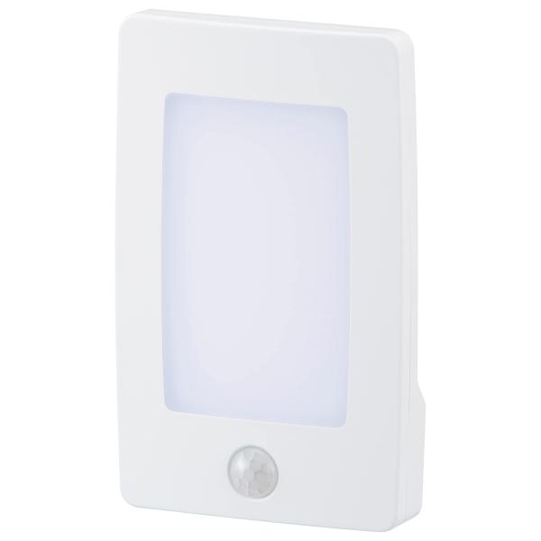 OHM オーム電機 LEDナイトライト(明暗・人感センサー/薄型/昼白色/50 lm/0.65W/点灯保持60秒) NIT-ALA6..