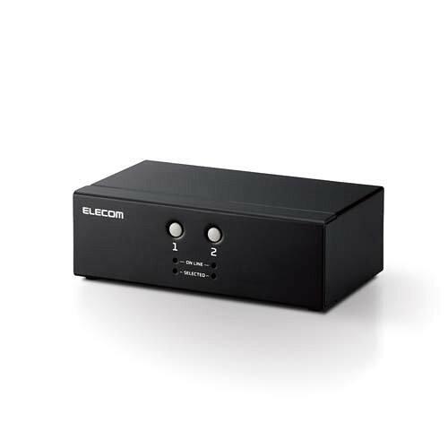 ELECOM エレコム パソコン切替器(KVM)/VGA対応/2台切替(KVM-NVXSN2)