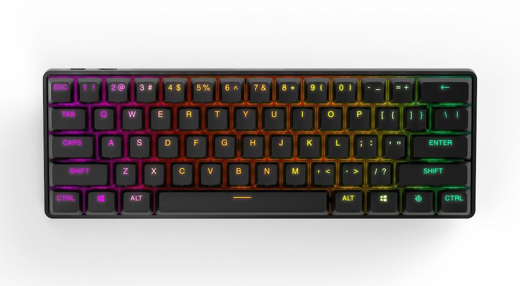 SteelSeries Steelseries ゲーミングキーボード ミニサイズ Apex Pro Mini Wireless JP 無線 ワイヤレス 日本語配列 Quantum 2.0ワイヤレス接続 OmniPointスイッチ 2-in-1アクションキー 搭載 64829 ブラック