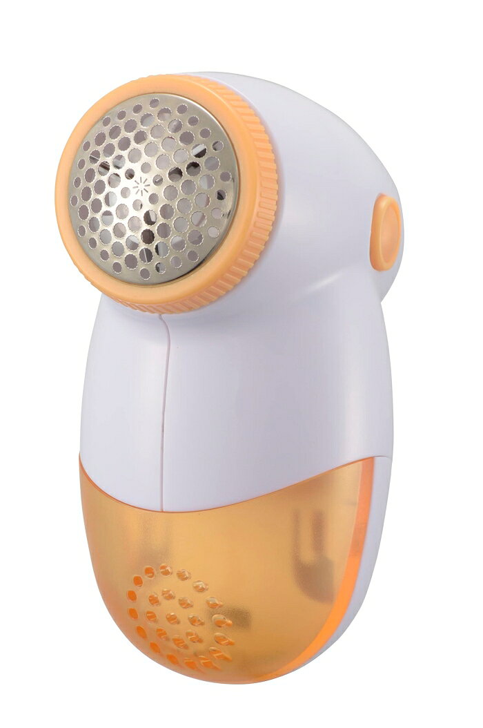OHM オーム電機 毛玉取り器(手のひらサイズ/32mm外刃/単3形×2本使用/本体質量90g/オレンジ) KAJ-KE508R
