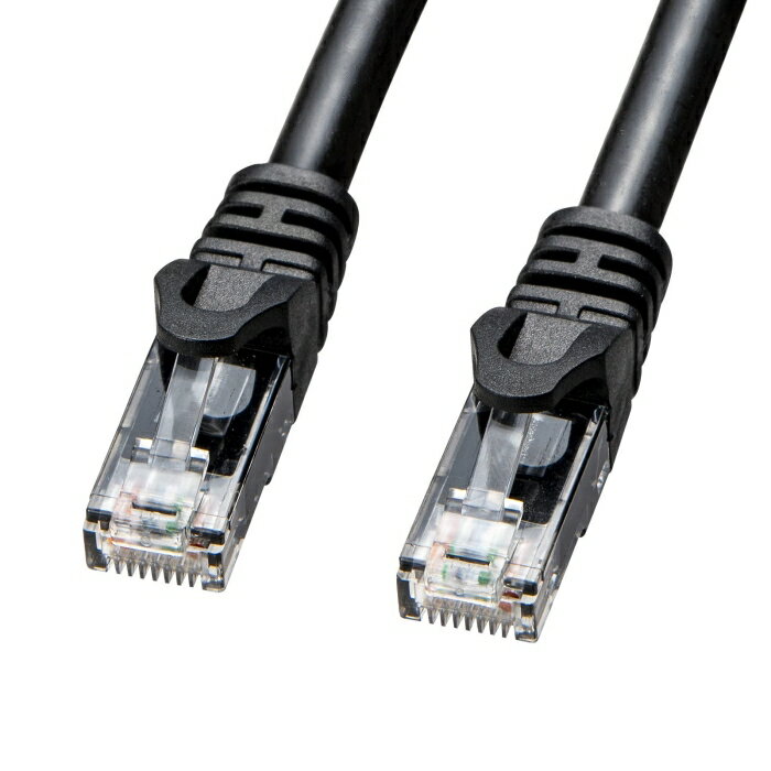 SANWASUPPLY サンワサプライ 屋外用防水カテゴリ6A LANケーブル（ブラック・30m） KB-T6AWP-30BK