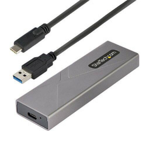 スターテック(STARTECH.COM) StarTech.com USB-C 10Gbps - M.2 NVMe ＆ M.2 SATA SSD 外付けケース/対応外形サイズ:2230 2242 2260 2280/USB Type-C ＆ A ホストケーブル付属/PCIe ＆ SATA NGFF SSDアルミケース/ツールレスSSDエンクロージャ M2-USB-C-NVME-SATA