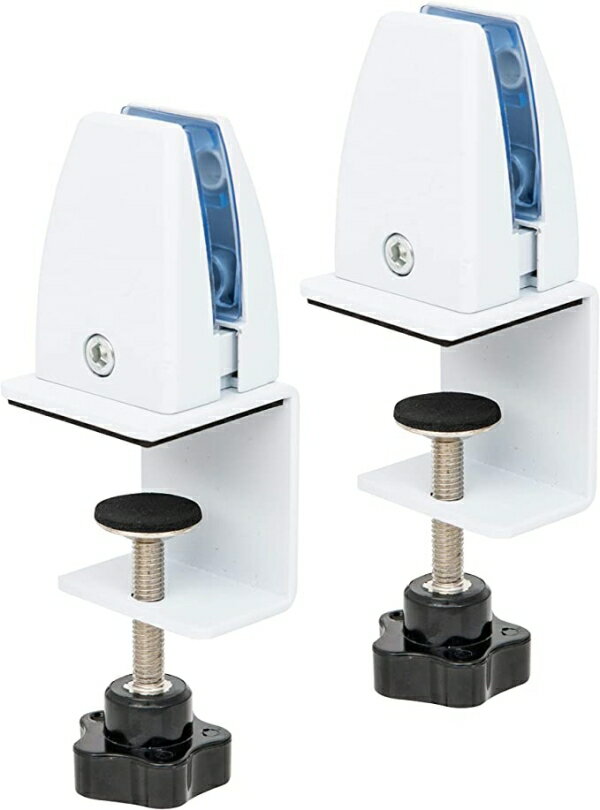 友屋 間仕切りクランプ ホワイト(2ケ入り) (62375WHT 4253)