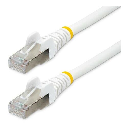 STARTECH.COM StarTech.com カテゴリー6A LANケーブル/3m/ホワイト/LSZH(低煙ゼロハロゲン)/10GbE 500MHz/100W PoE++/S/FTP/ETL認証済/ツメ折れ防止機構付 RJ45コネクター/ハロゲンフリー CAT6A 有線LAN ネットワークイーサネット ケーブル NLWH-3M-CAT6A-PATCH