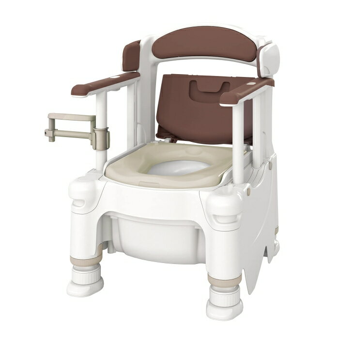 ARONKASEI アロン化成 ポータブルトイレFX-30 ”らくゾウくん” (532-960) アースブラウン 暖房