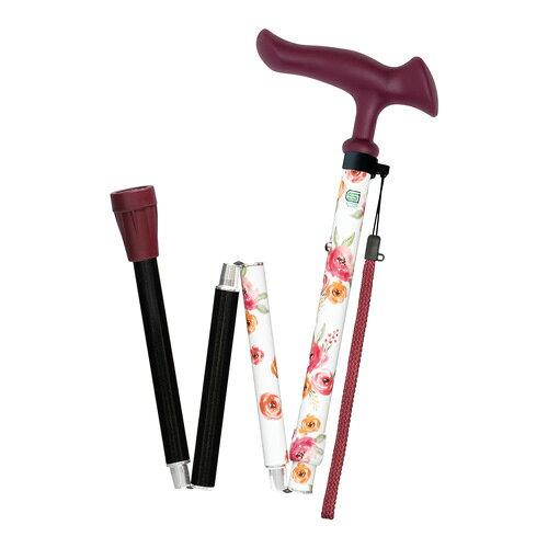 フジホーム かるがもファムII 折畳 (WB5223) 花柄ホワイト