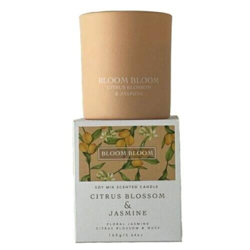 三和トレーディング BLOOM BLOOM ブルームブルーム Scented Candle センティッド キャンドル CITRUS BLOSSOM ＆ JASMINE シトラスブロッサム＆ジャスミン