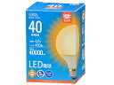 OHM オーム電機 LED電球 G E26 4W 電球色 (06-5523)