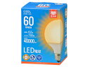 OHM オーム電機 LED電球 G E26 6W 電球色 (06-5529)