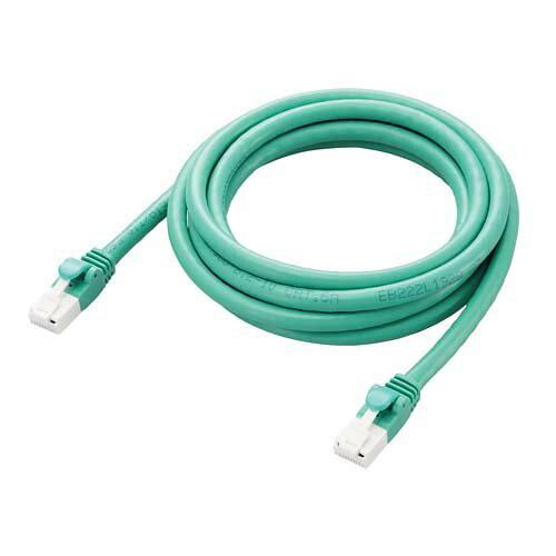 ELECOM ���쥳�� LAN�����֥�/CAT6A�б�/EU RoHS������/���ޤ��ɻ�/�ʰץѥå���������/2.0m/���꡼��(LD-GPAT/GN2/RS)