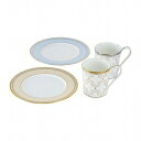 ノリタケ(Noritake) ノリタケ トレフォリオゴールド&トレフォリオプラチナ モーニングペアセット(色変り) 4945-57L/M9722