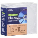 OHM オーム電機 BD/DVD/CDケース(厚さ5mmスリムタイプ/10個入) OA-RCD5M10P-C(2)