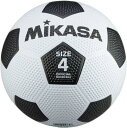 ミカサ サッカー4ゴウ_ゴム_シロ/クロ (F4WBK)