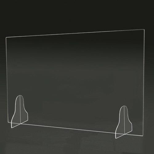 マグエックス 卓上アクリルパーテーション 窓無 900×600 (APCL 7131)