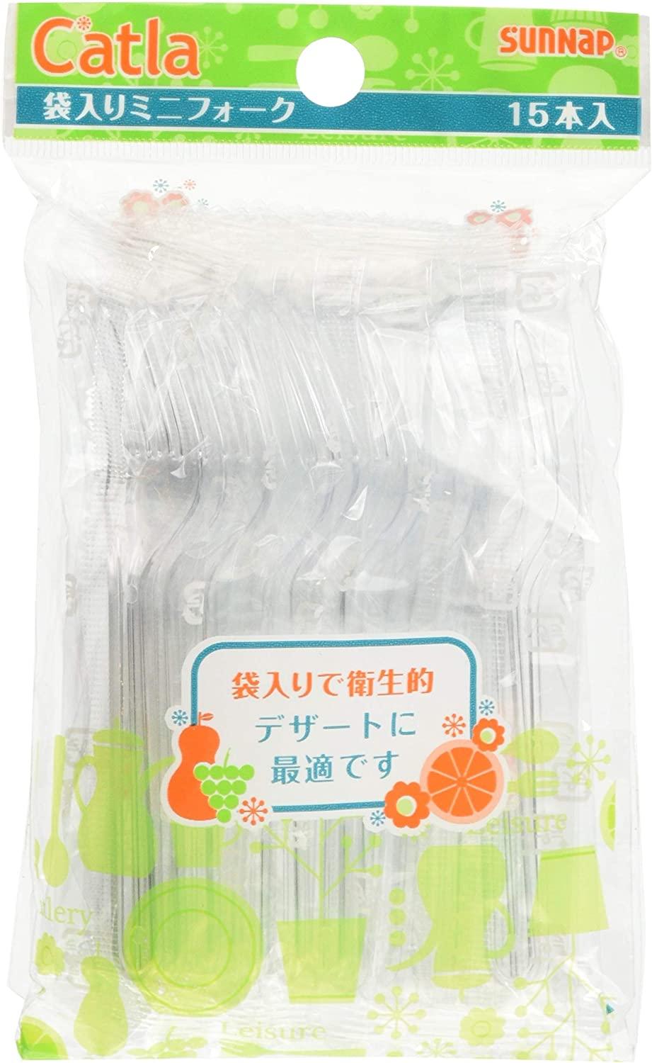 サンナップ(Sunnap) 袋入りミニフォーク 10cm 15本入 PA-10F 5275223