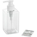 エコー金属 PETポンプボトル300ml 角型(クリア)