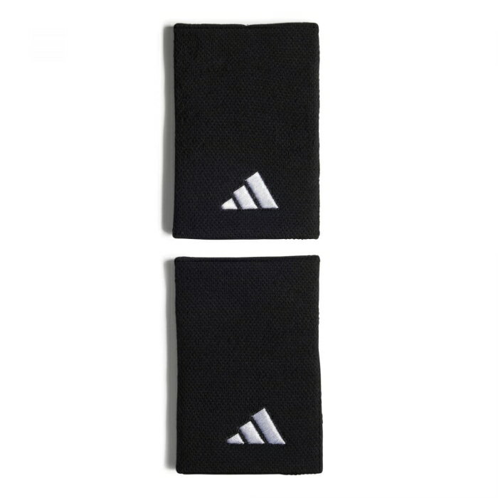 ADIDAS アディダス 31_テニスリストバンドL (EVJ49) [色 : BLK/BLK/WHT] [サイズ : OSFX]