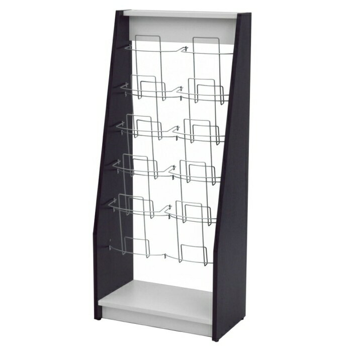 アール・エフ・ヤマカワ 木製カタログスタンド2 2列 ダーク2 ダーク SHKS2-002DB2