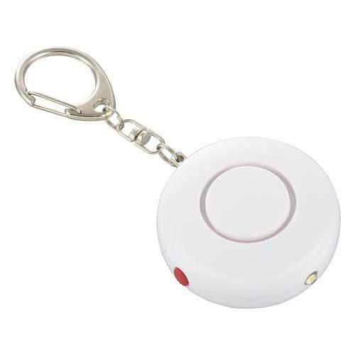 OHM オーム電機 防犯ブザー(85dB/白色LEDライト付/ボタン電池LR44×3個使用/ホワイト) OSE-MSA720W