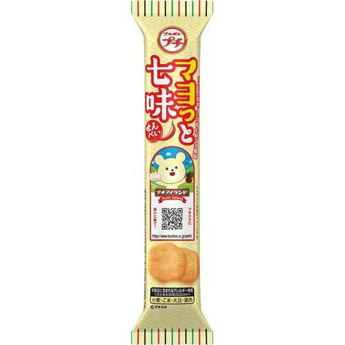 &nbsp;メーカー&nbsp;ブルボン&nbsp;商品カテゴリ&nbsp;菓子・スナック＞スナック菓子&nbsp;発送目安&nbsp;1週間以内に発送予定&nbsp;お支払方法&nbsp;銀行振込・クレジットカード&nbsp;送料&nbsp;送料無料&nbsp;特記事項&nbsp;&nbsp;その他&nbsp;サイズ:・ピース正面縦:215.0、正面横:45.0、奥行:35.0、重量:24、・ケース正面縦:230、正面横:456、奥行:293、重量:2910、素材:うるち米粉(国産、タイ産)、植物油脂、粉末醸造酢、砂糖、食塩、酵母エキス粉末、香辛料(ごまを含む)、チキンエキス粉末、粉末しょうゆ(小麦・大豆を含む)、でん粉、デキストリン/加工デンプン、香料(鶏肉由来)、調味料(アミノ酸等)、酸味料、酸化防止剤(ビタミンE)、微粒酸化ケイ素、着色料(カロテン)、香辛料抽出物、ビタミンB1、乳化剤(大豆由来)、メーカー名:ブルボン、賞味期限:210日、商品詳細:商品名:ブルボンプチマヨっと七味21g【新商品3/7発売】△、ブランド名:ブルボン、内容量:21g、アレルゲン:小麦、ごま、大豆、鶏肉、栄養成分:1袋(21g)、エネルギー:106、たんぱく質:1.1、脂質:5.2、炭水化物:13.7、ナトリウム:197、保存方法:直射日光および高温多湿の場所を避けて保存、 ◆ スナック感覚でつまめるソフトおせんべい