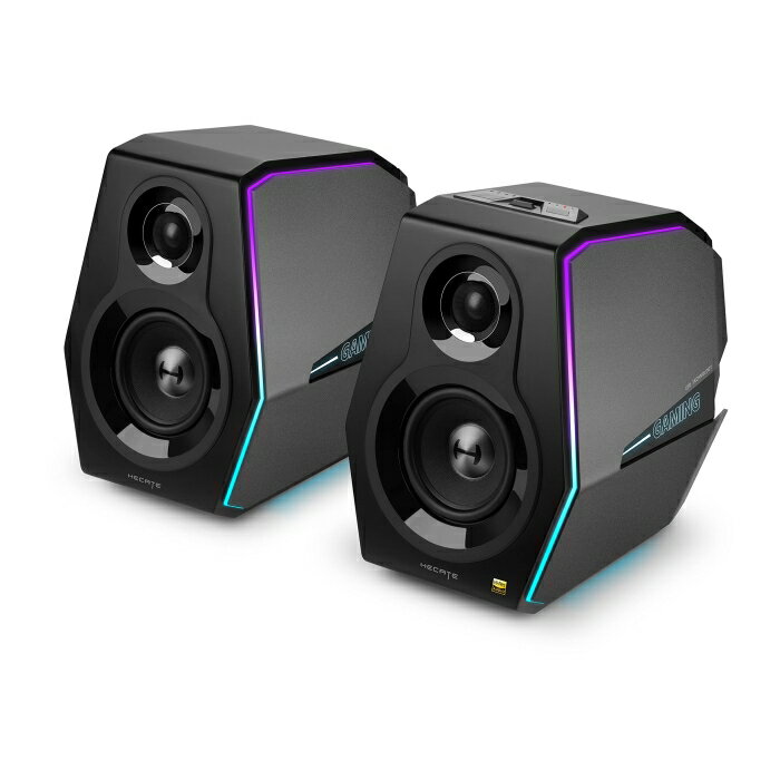 プリンストン Edifier Hecate ゲーミングスピーカー G5000 88W出力 ハイレゾ Qualcomm aptX HD対応 [Bluetooth / USB / 3.5mm / Optical / Coaxial] RGBライト付き ブラック 【日本正規代理店品】 ED-G5000
