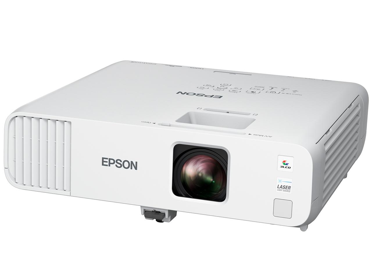 EPSON エプソン EB-L260F 据え置き型プロジェクター ビジネス/スクール 液晶(透過型3LCD) レーザー光源 4001～5000ルーメン 16：9 1920×1080～1920×1200 Wi-Fi対応 スピーカー搭載 HDMI端子 RGB(VGA端子) コンポジット USB 10億色以上