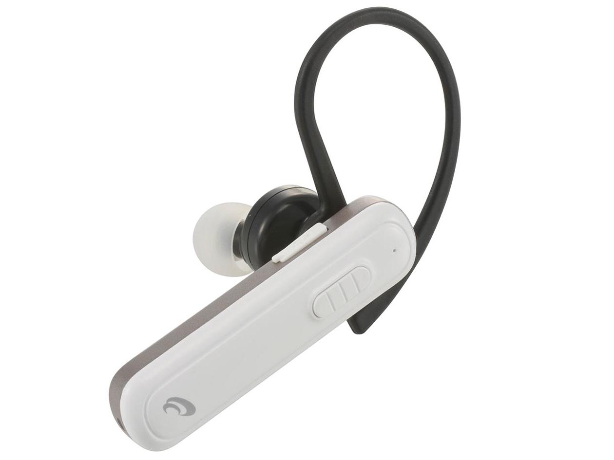 OHM オーム電機 ワイヤレスシングルホン(Bluetooth/ダイナミック型/カナル型/防水性能IPX4防まつ形/左右両耳対応/ホワイト) HST-W52N-W