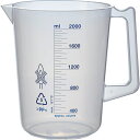 TRUSCO トラスコ中山 TRUSCO ポリプロピレン青目盛ビーカー 2000ml(取手付) (HPB2000 8000)