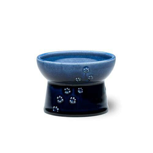 Tableware - [猫壱]猫用 脚付フードボウル 日本製 ブルー (-)