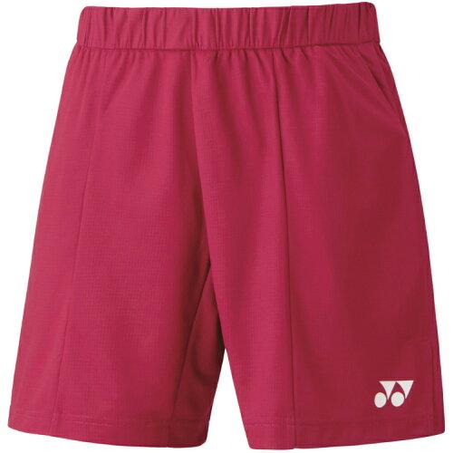 YONEX ヨネックス メンズニットハーフパンツ (15138) [色 : レディッシュローズ] [サイズ : XO]