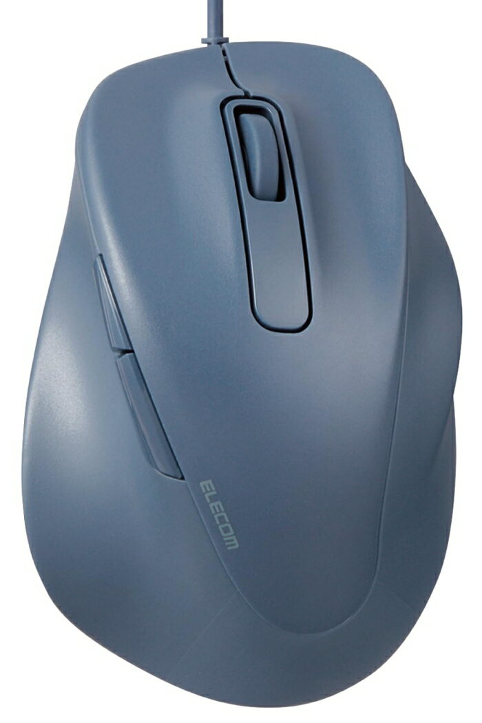 ELECOM エレコム マウス/右手専用/Mサイズ/有線/5ボタン/ブルー(M-XGM30UBSKBU)