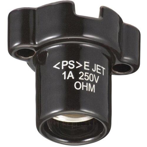 OHM �������ŵ� ����쥻�ץ�����(�����å�������/200W�ޤ�/1A-250V/E17/�֥�å�) HS-L17ZR-K