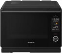 HITACHI 日立 オーブンレンジ ヘルシーシェフ 30L MRO-W10B K フロストブラック ボイラー熱風式過熱水蒸気 Wスキャン 300℃2段式ワイド...