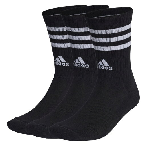 ADIDAS アディダス adidas ACHWSPWクッション3ストライプ3Pクル 品番:EBB67 カラー:ブラック/ホワイト(IC1321) サイズ:S ADIDAS アディダス adidas ACHWSPWクッション3ストライプ3Pクル 品番:EBB67 カラー:ブラック/ホワイト(IC1321) サイズ:S