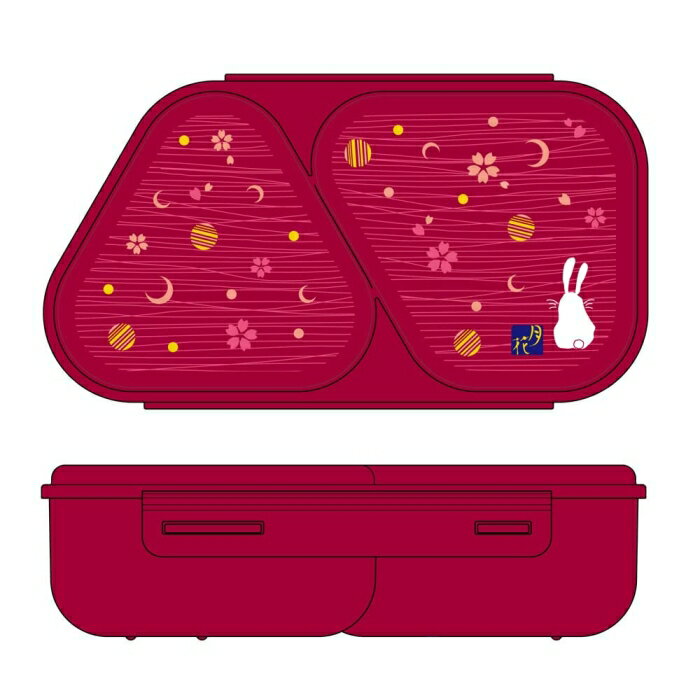 OSK 【月花】 おにぎりランチケース おにぎり 簡単 携帯 抗菌 和柄＜日本製＞ (142277)