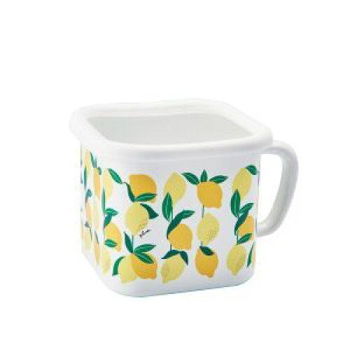 豊琺瑯 Plune.(プルーン)ホーローマルチスクエアポット「レモン」YJ-825 (YJ-825)