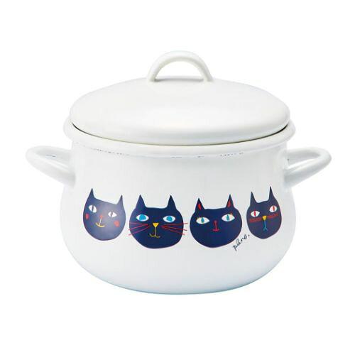 豊琺瑯 プルーン・ホーロー両手鍋16cm (PCR-802)