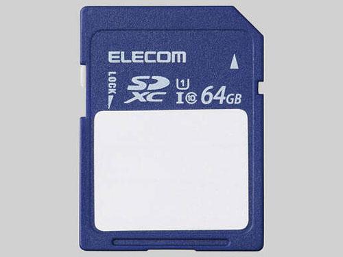 ELECOM 쥳 SDXC/¸Ƥ񤱤//UHS-I 80MB/s 64GB(MF-FS064GU11C)