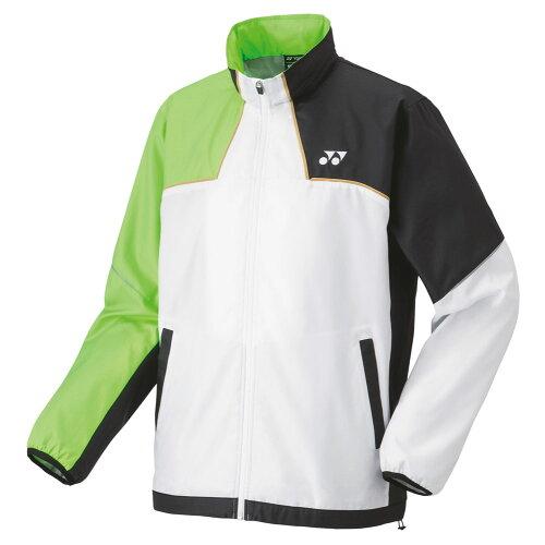 YONEX ヨネックス ユニウラジツキウィンドウォーマーシャツ (70095) [色 : ホワイト/グリーン] [サイズ : SS]