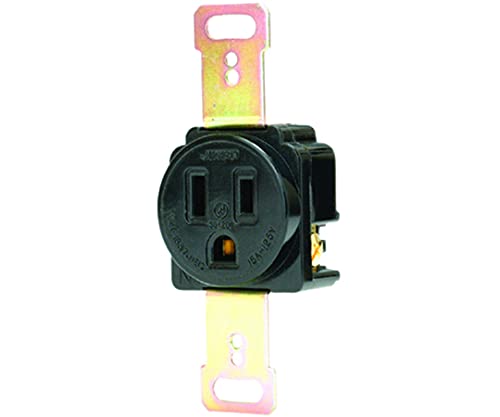 神保電器 接地形埋込コンセント　1136X(クロ)