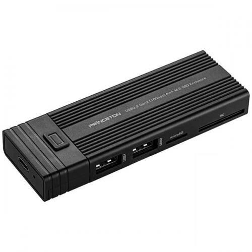 PRINCETON プリンストン プリンストン SSD 外付け 500GB USB3.2 Gen2 読出最大1060MB/s 4in1 カードリ..