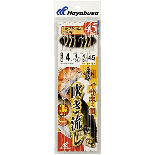 ハヤブサ(Hayabusa) HB SN133-5-5 吹流MIX＆カラ鈎4.5m3本鈎