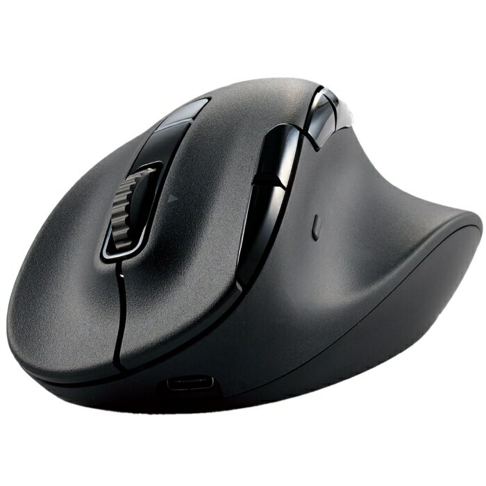 ELECOM エレコム マウス/右手用/L/BT/無線/8ボタン/充電式/ブラック(M-XGL50MBSKBK)