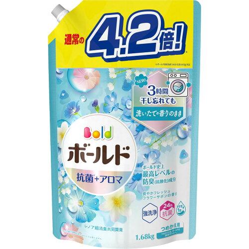 P＆G ボールドジェル 爽やかフレッシュフラワーサボンの香り つめかえ用 ウルトラジャンボサイズ【入数:6】