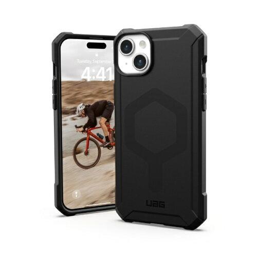 URBAN ARMOR GEAR iPhone 15 Plus 2023ΉϏՌP[X ESSENTIAL ARMOR MagSafeΉ ubN y{K㗝Xiz UAG-IPH23LB-EMS-BK