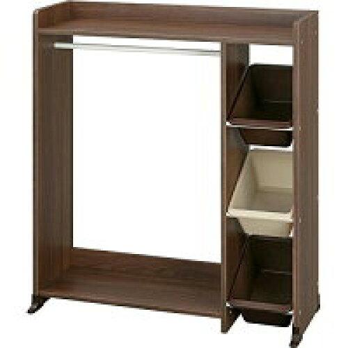 IRISOHYAMA アイリスオーヤマ ワードローブキッズトイハウスラック WKTHR-3 ウォールナットブラウン