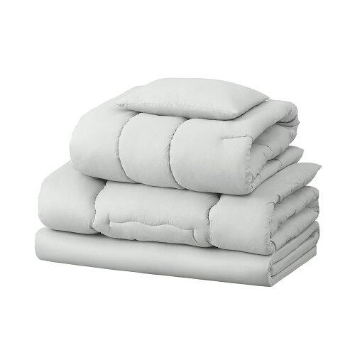 IRISOHYAMA アイリスオーヤマ マットレス付き布団5点セット KFS-M5S ライトグレー