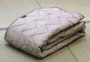 ルナール 近江麻 竿干しちぢみ敷パッド 100×205cm 薄ベージュ【asapad-be】
